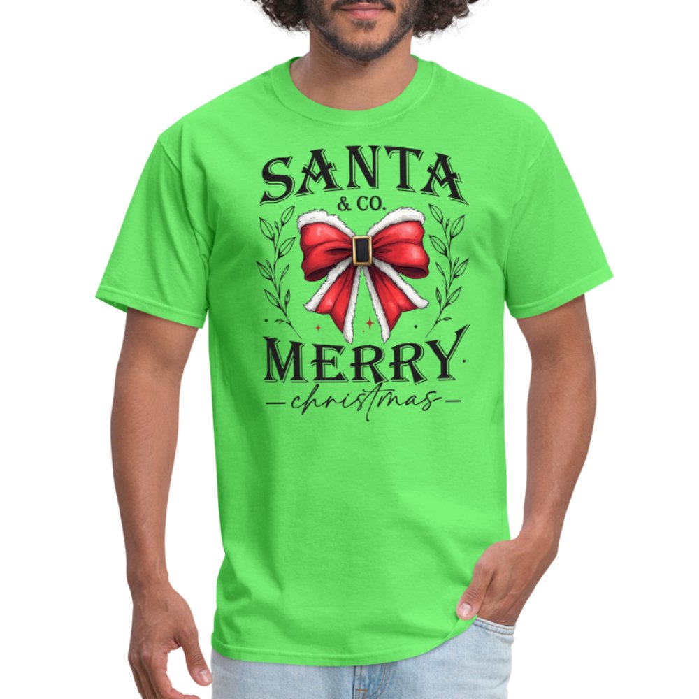 Santa & Co - Merry Christmas T-Shirt - bright green