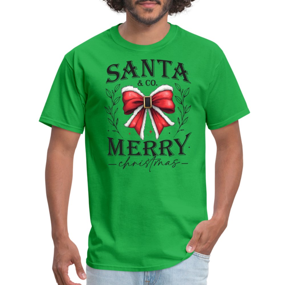 Santa & Co - Merry Christmas T-Shirt - bright green