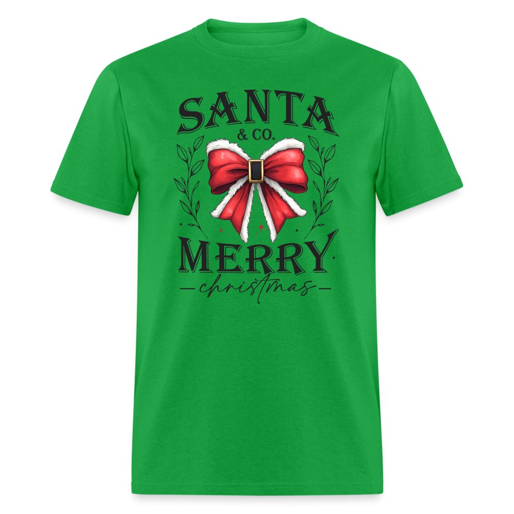 Santa & Co - Merry Christmas T-Shirt - bright green