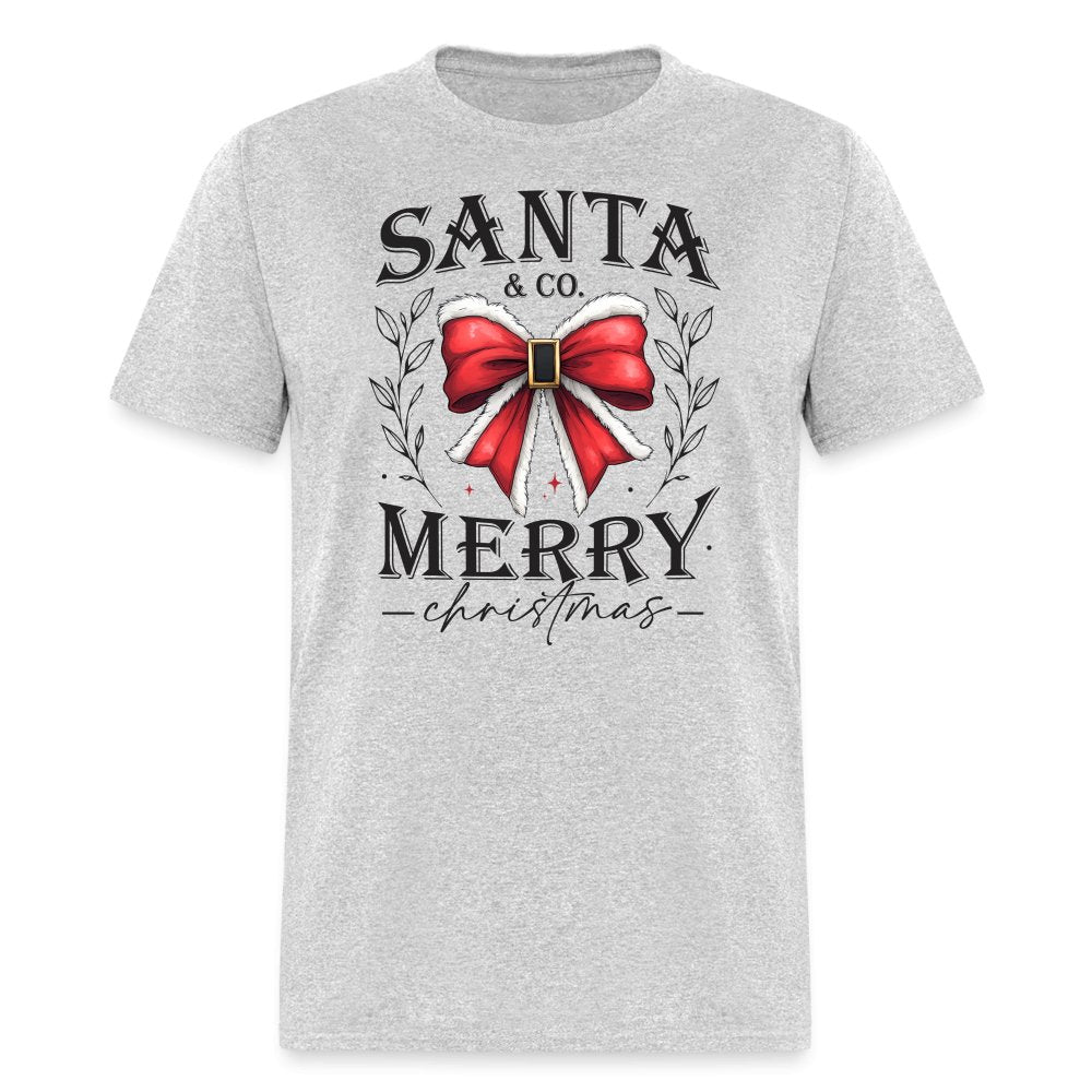 Santa & Co - Merry Christmas T-Shirt - heather gray