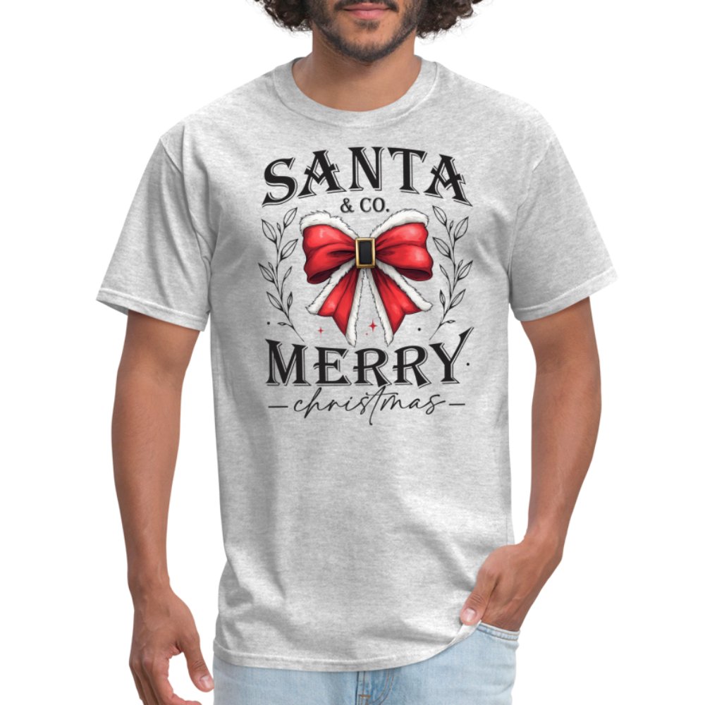 Santa & Co - Merry Christmas T-Shirt - heather gray