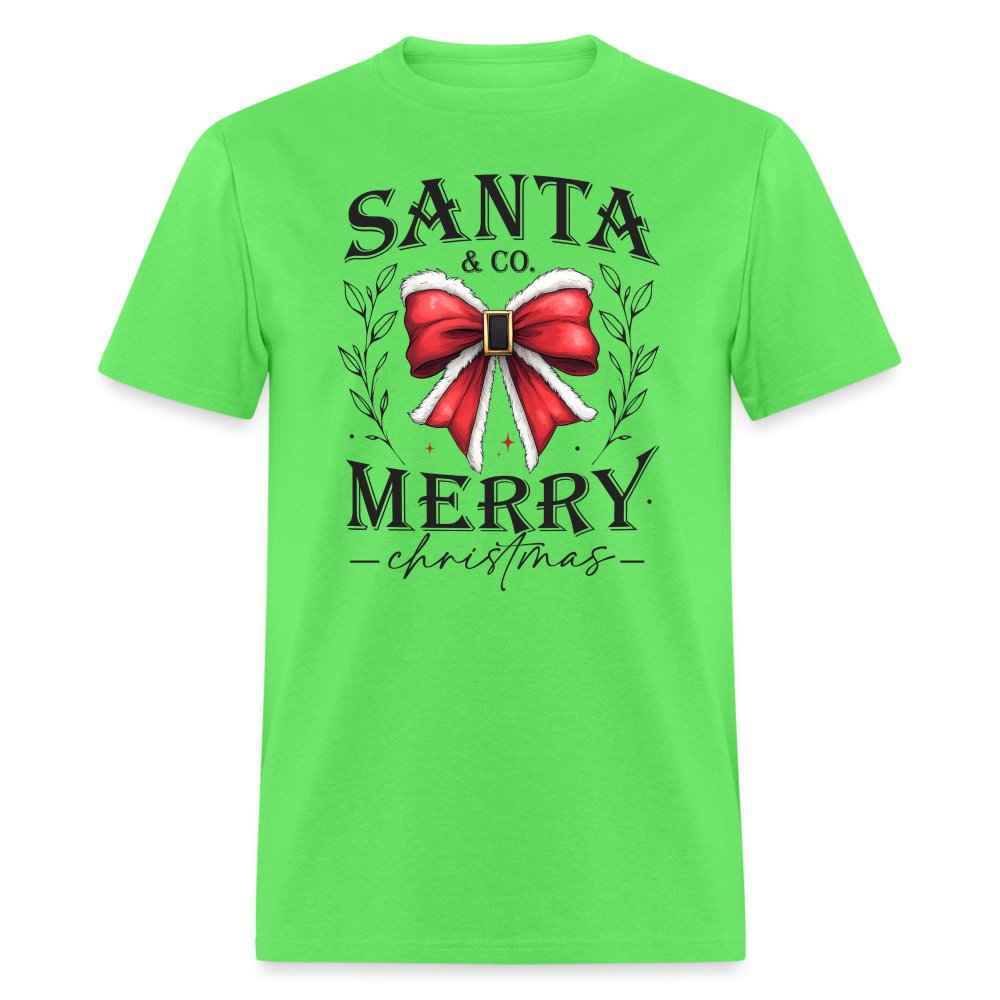 Santa & Co - Merry Christmas T-Shirt - kiwi