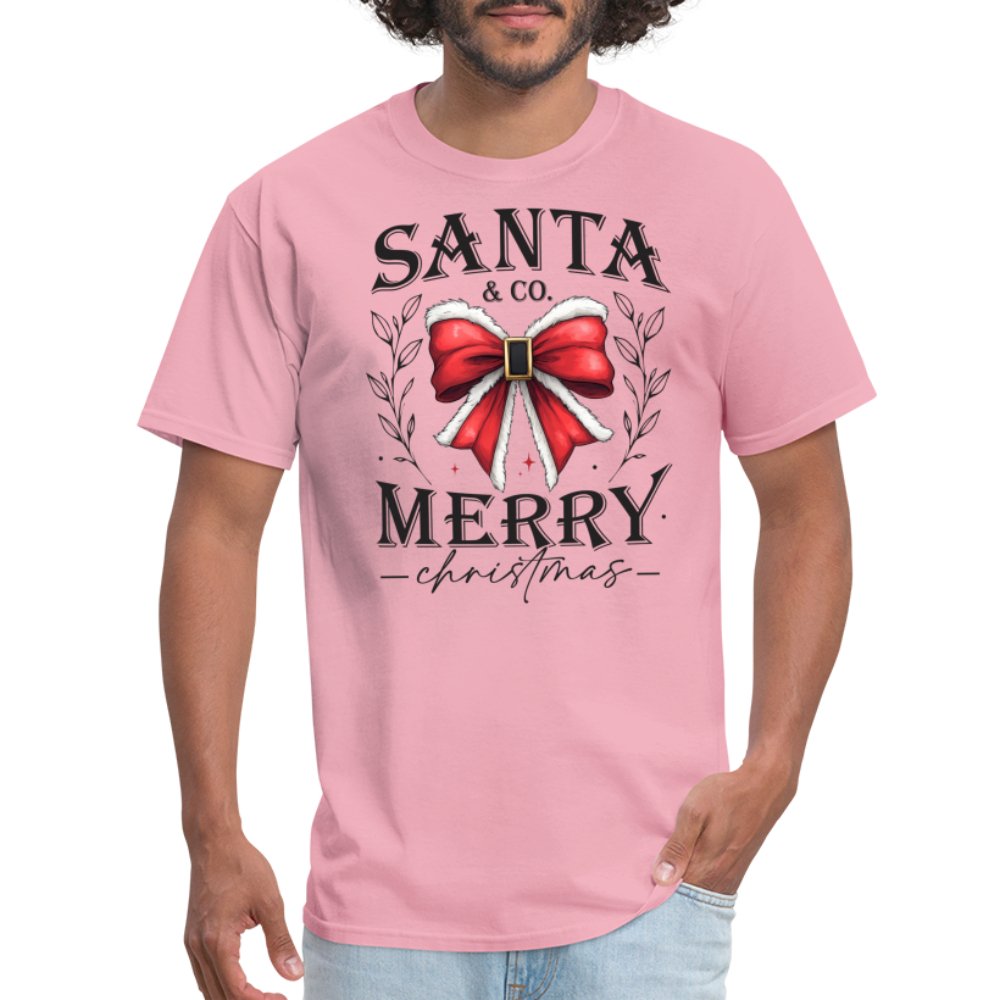 Santa & Co - Merry Christmas T-Shirt - pink