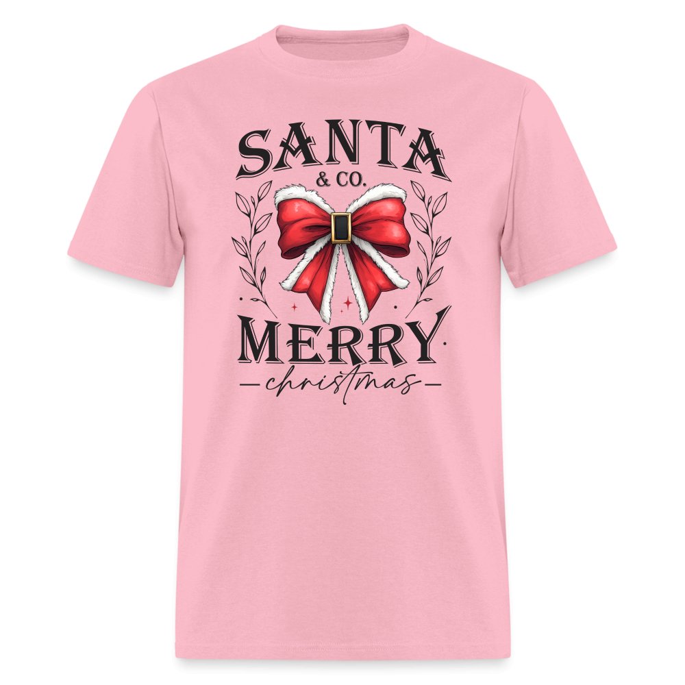 Santa & Co - Merry Christmas T-Shirt - pink