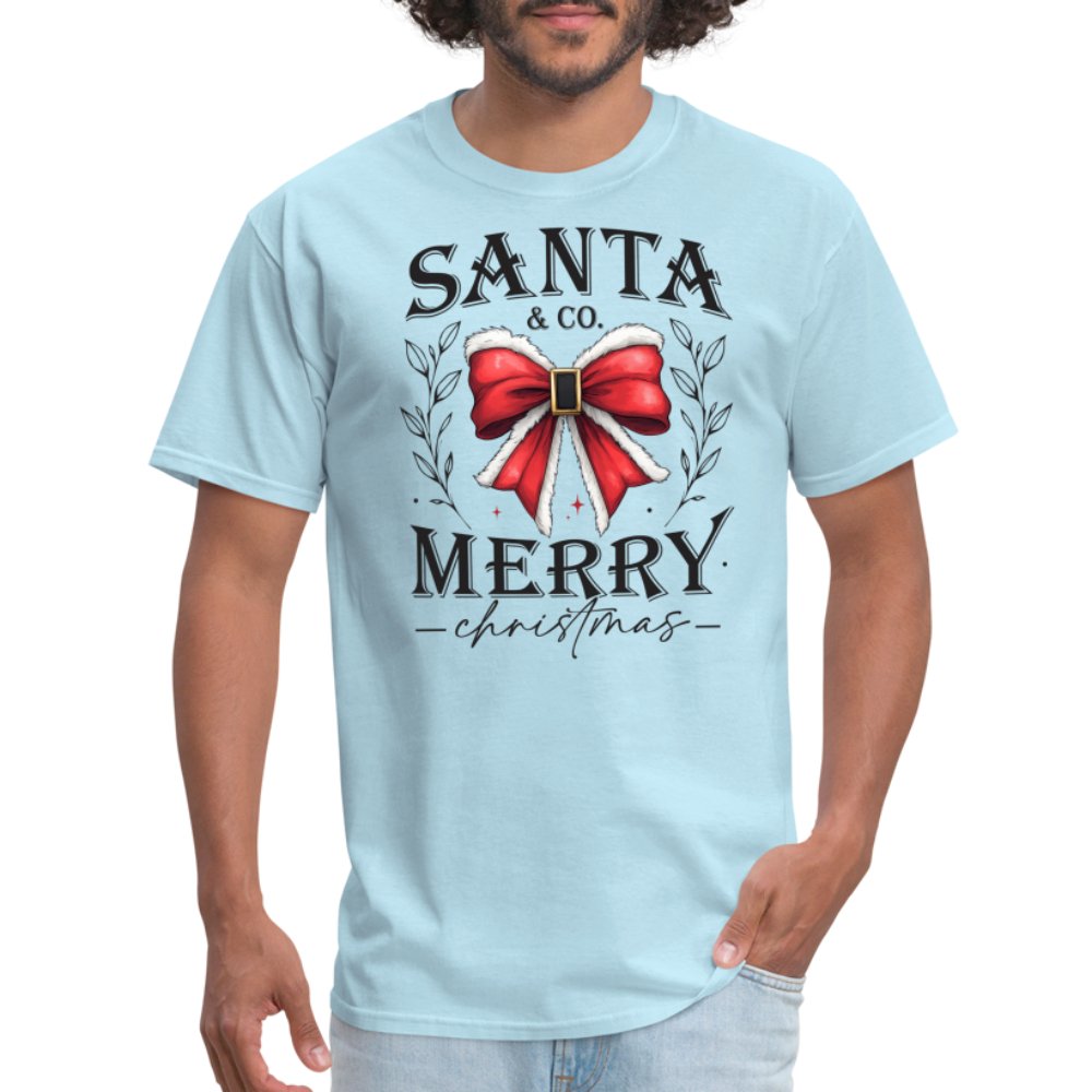 Santa & Co - Merry Christmas T-Shirt - powder blue