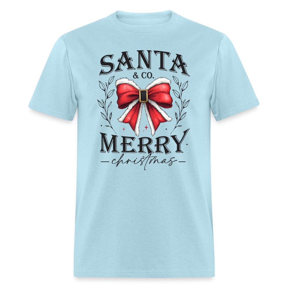 Santa & Co - Merry Christmas T-Shirt - powder blue