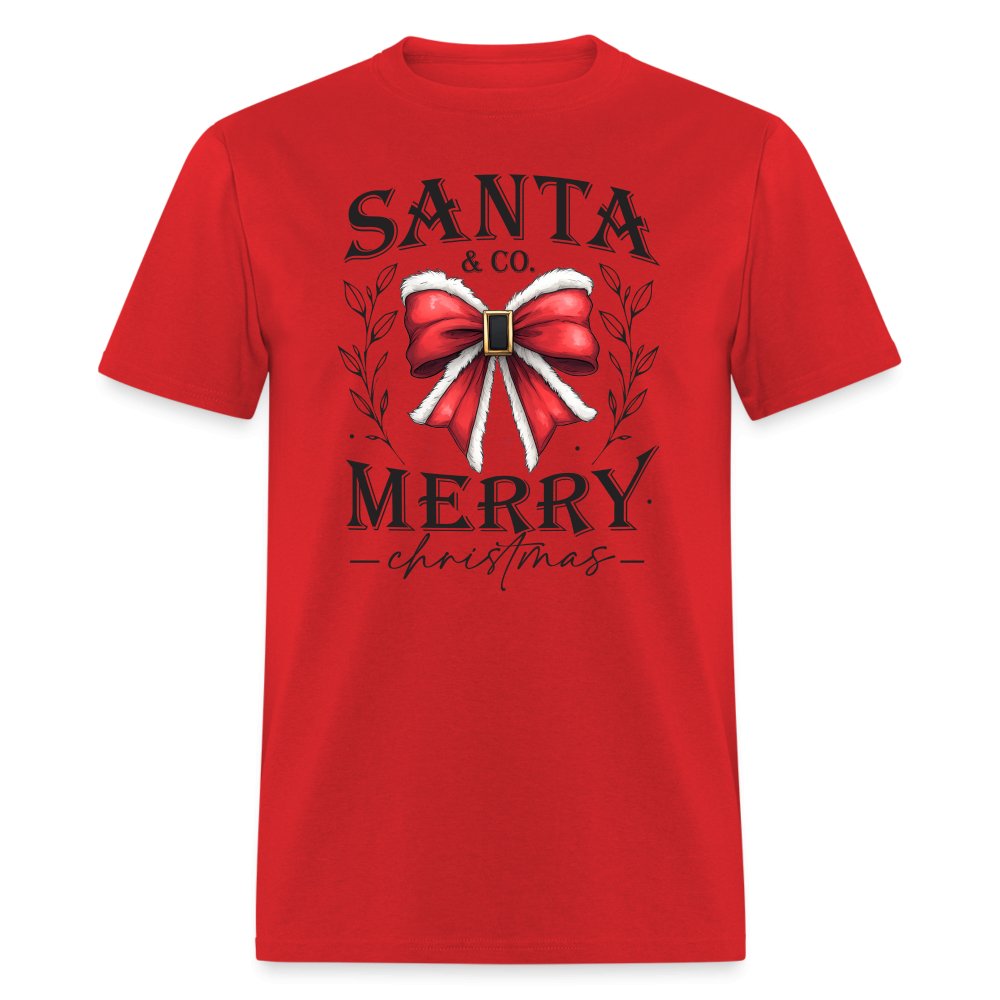 Santa & Co - Merry Christmas T-Shirt - red