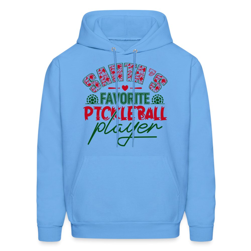 Santa's Favorite Pickleball Player Hoodie - carolina blue