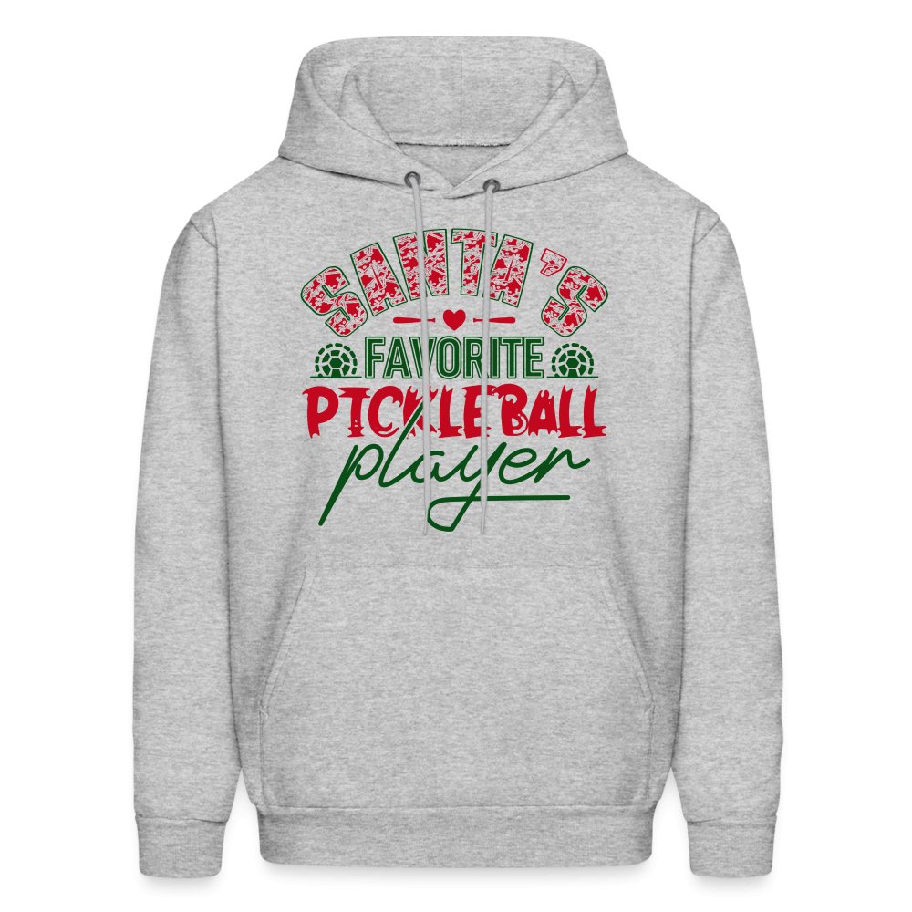 Santa's Favorite Pickleball Player Hoodie - heather gray