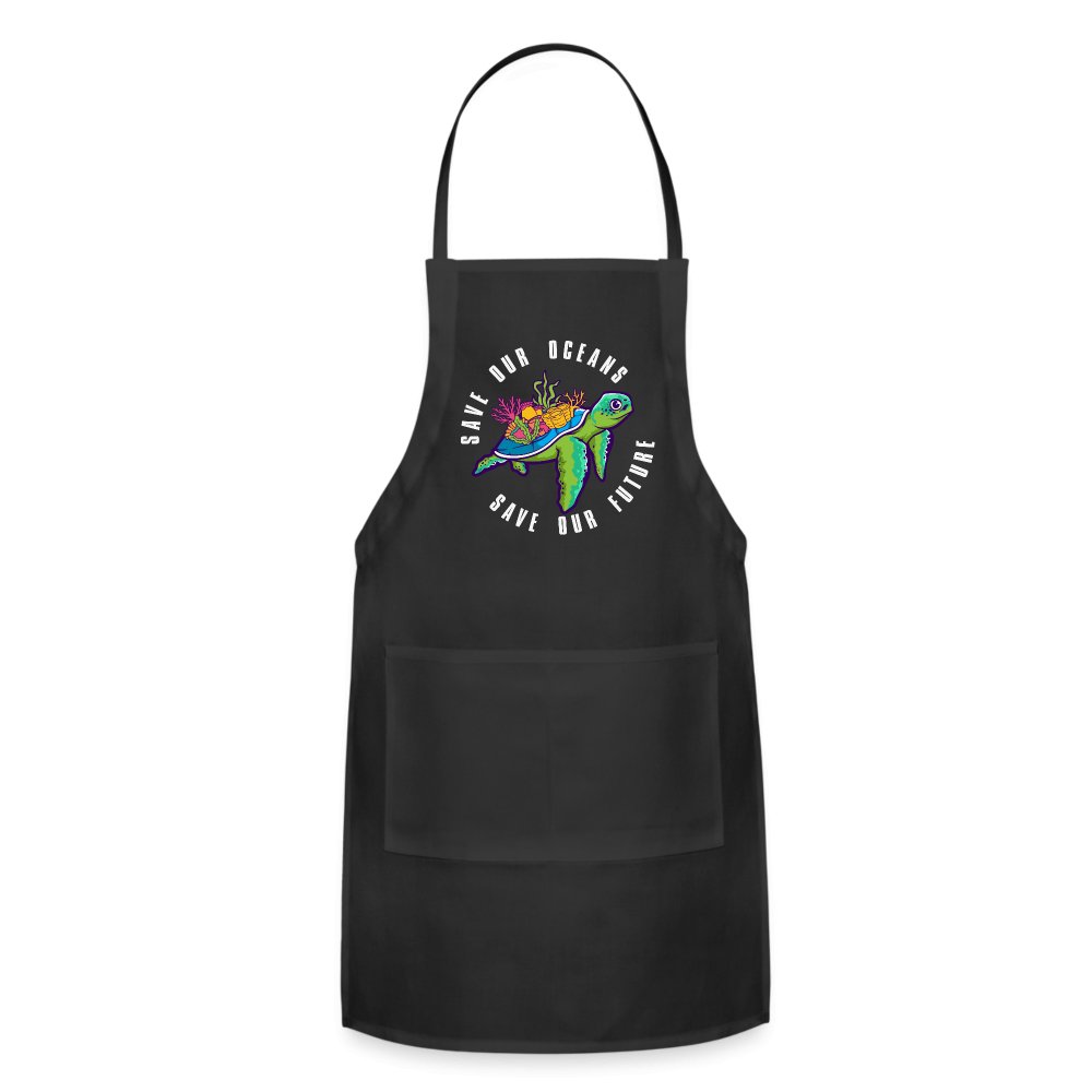 Save Our Oceans Adjustable Apron - black