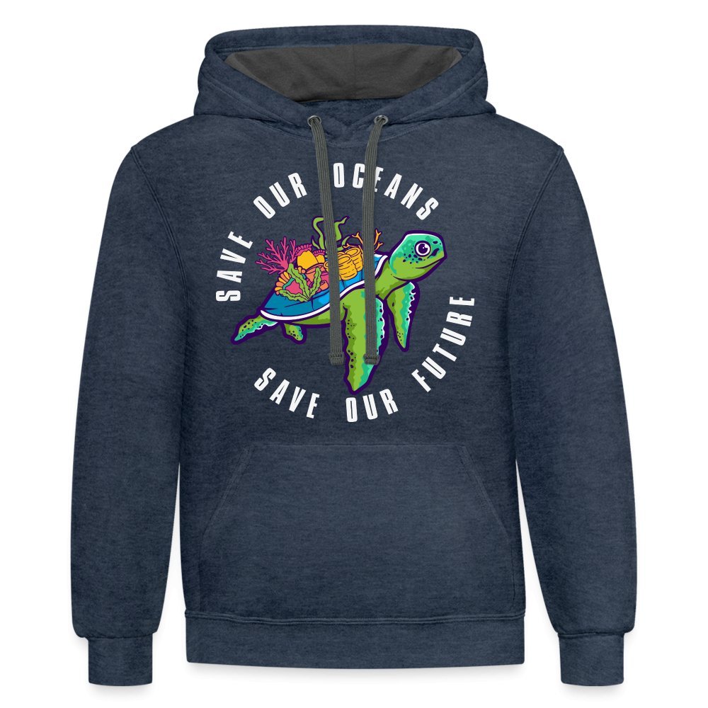 Save Our Oceans Hoodie - black/asphalt