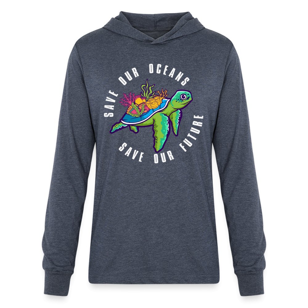 Save Our Oceans Hoodie Shirt - heather navy