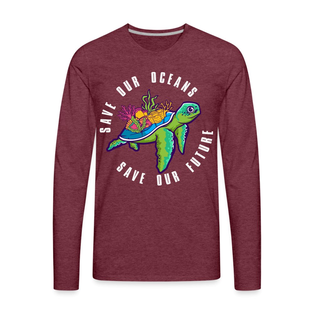 Save Our Oceans Men's Premium Long Sleeve T-Shirt - red