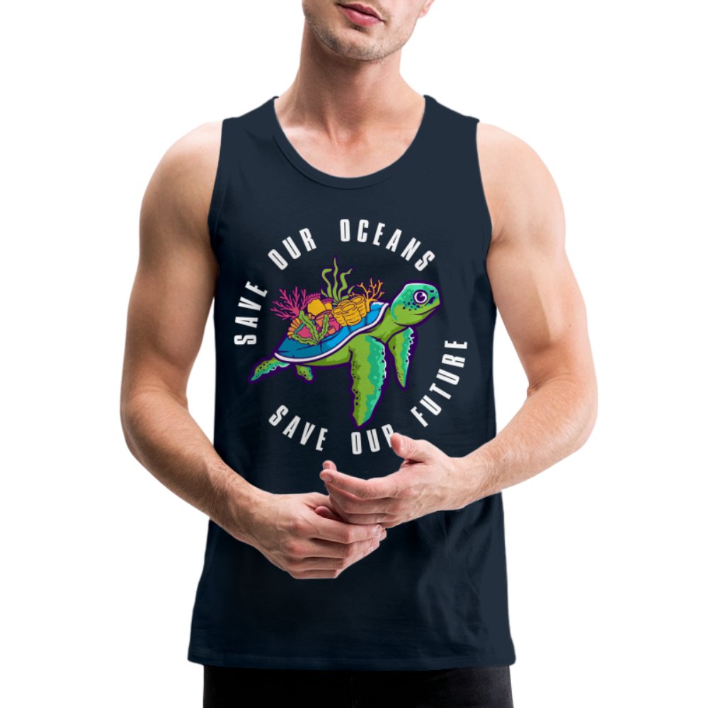 Save Our Oceans Men’s Premium Tank Top - black