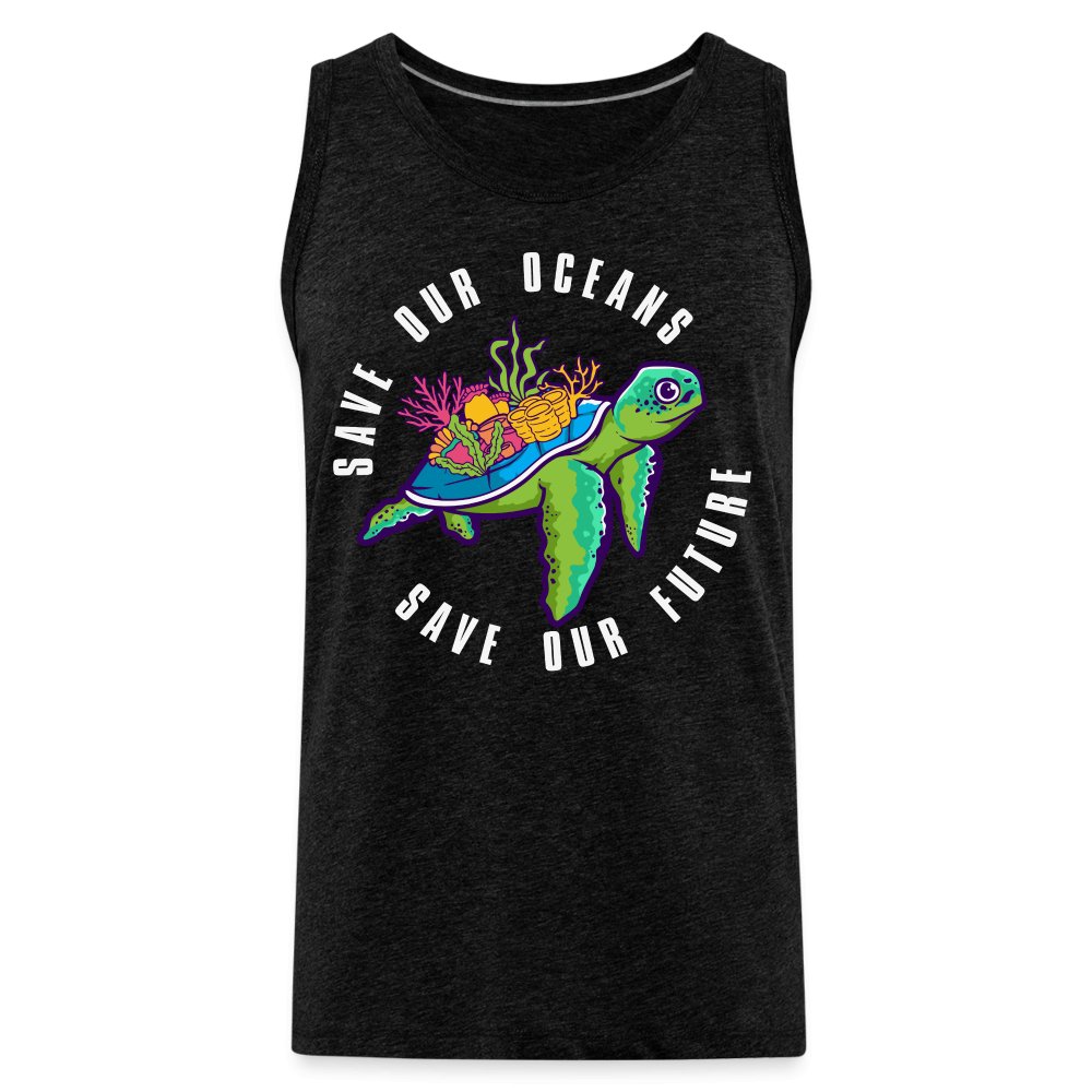 Save Our Oceans Men’s Premium Tank Top - charcoal grey