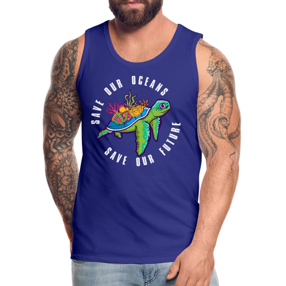 Save Our Oceans Men’s Premium Tank Top - royal blue