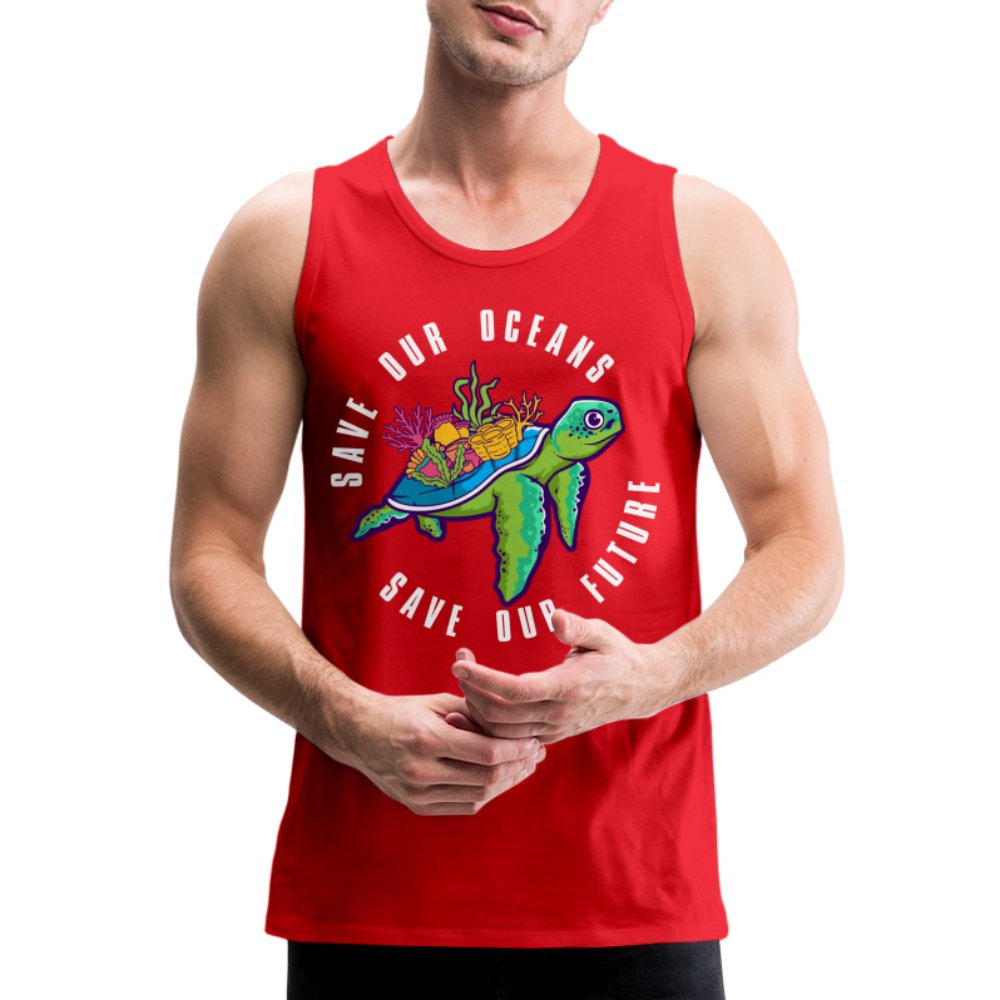 Save Our Oceans Men’s Premium Tank Top - royal blue