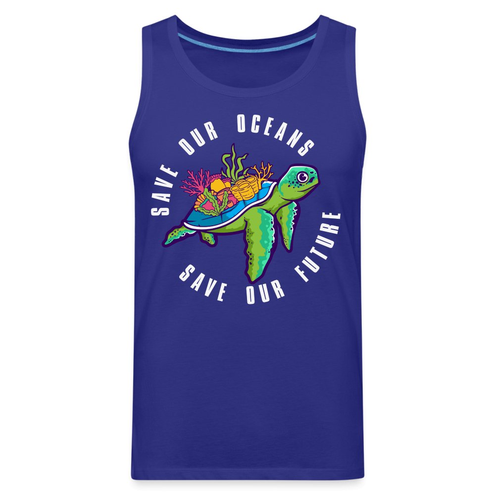 Save Our Oceans Men’s Premium Tank Top - royal blue