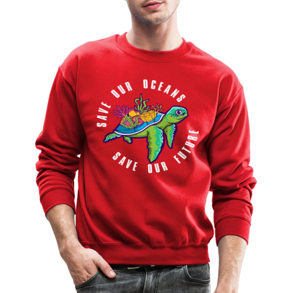 Save Our Oceans Sweatshirt - red