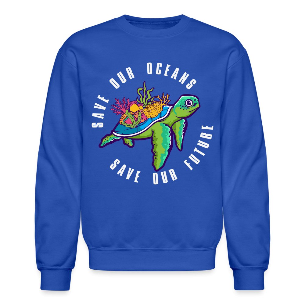 Save Our Oceans Sweatshirt - royal blue