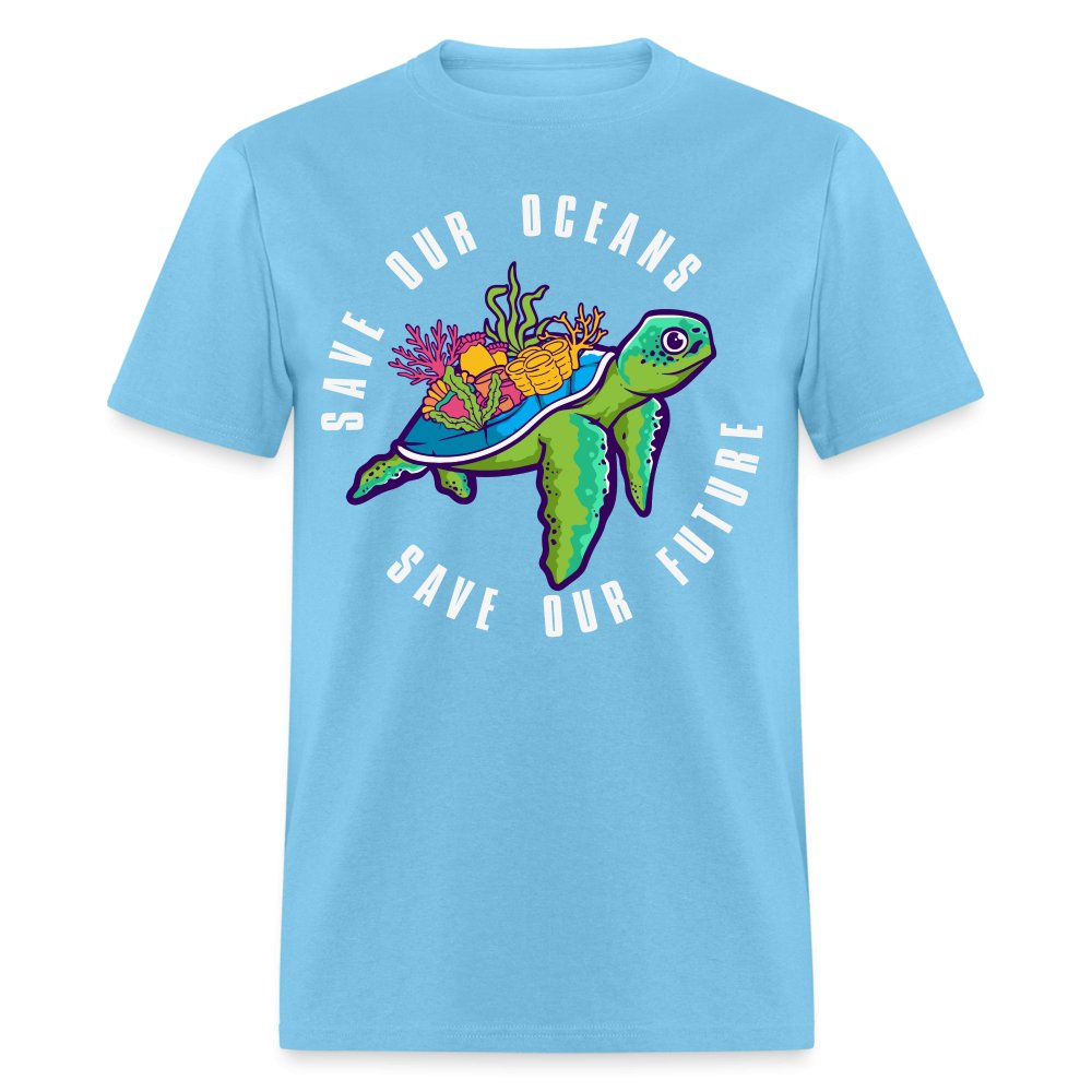 Save Our Oceans T-Shirt - aquatic blue