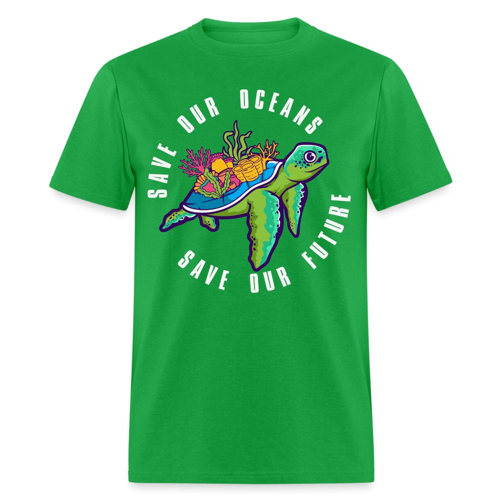 Save Our Oceans T-Shirt - bright green