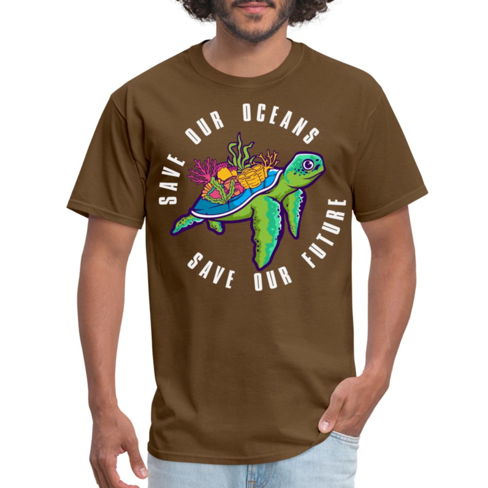 Save Our Oceans T-Shirt - brown