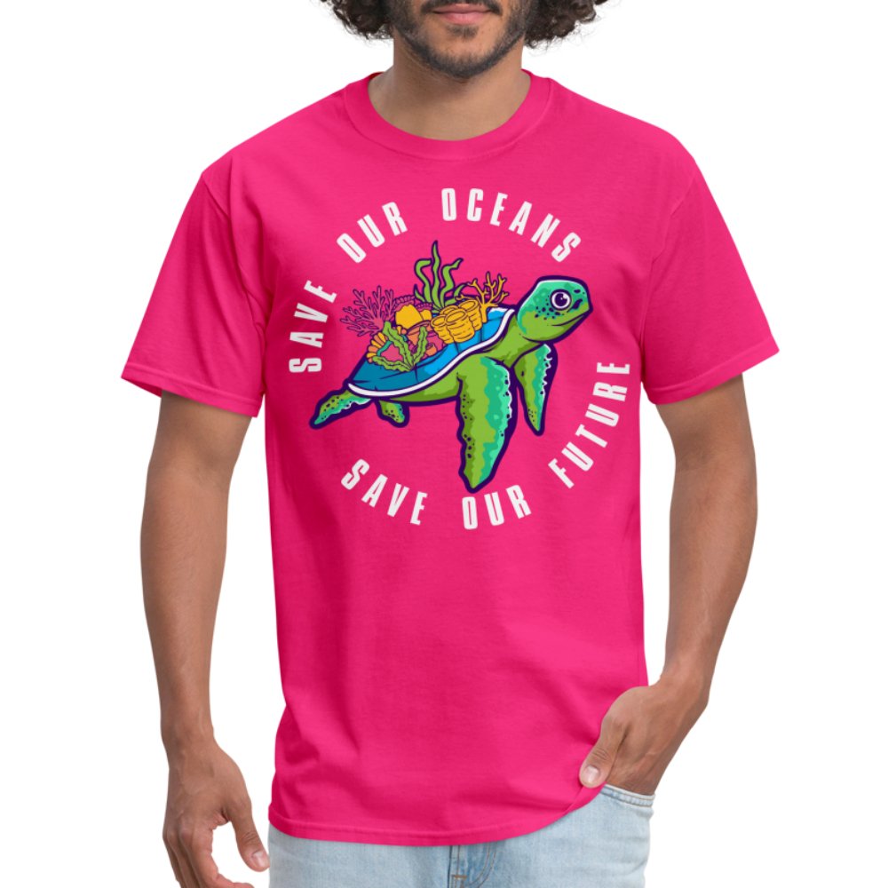 Save Our Oceans T-Shirt - fuchsia