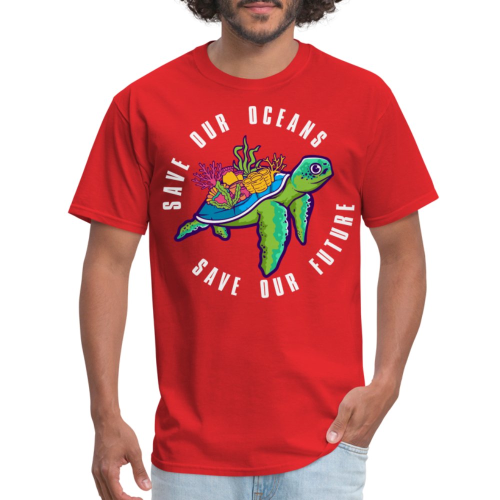 Save Our Oceans T-Shirt - red