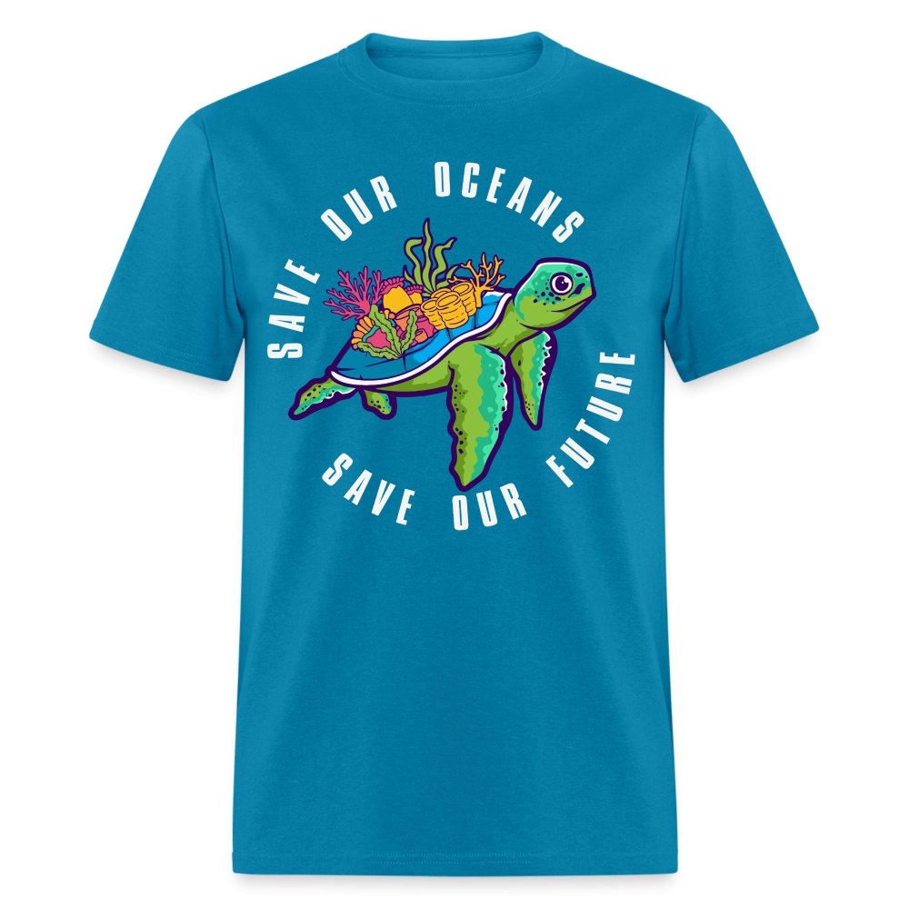 Save Our Oceans T-Shirt - turquoise