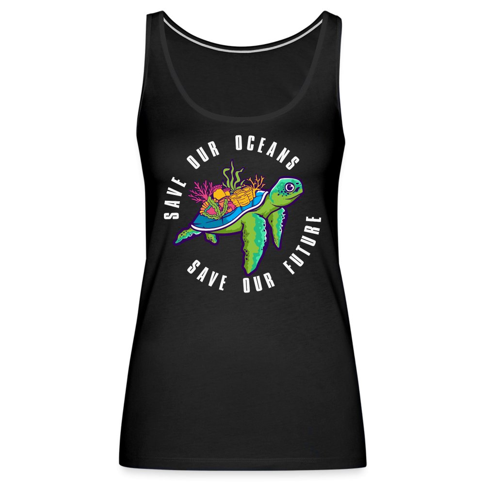 Save Our Oceans Women’s Premium Tank Top - black