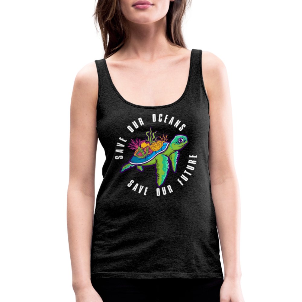 Save Our Oceans Women’s Premium Tank Top - charcoal grey