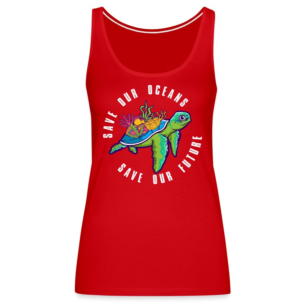 Save Our Oceans Women’s Premium Tank Top - red