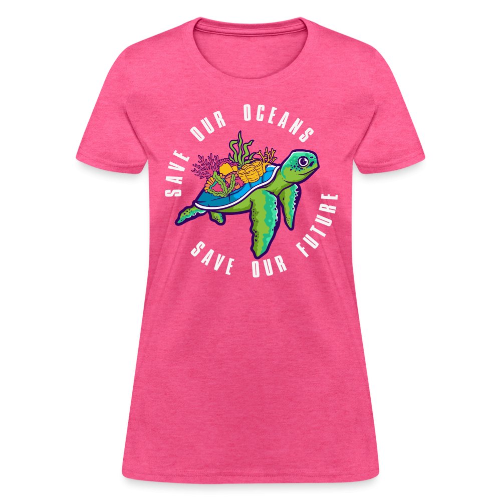 Save Our Oceans Women's T-Shirt - heather pink