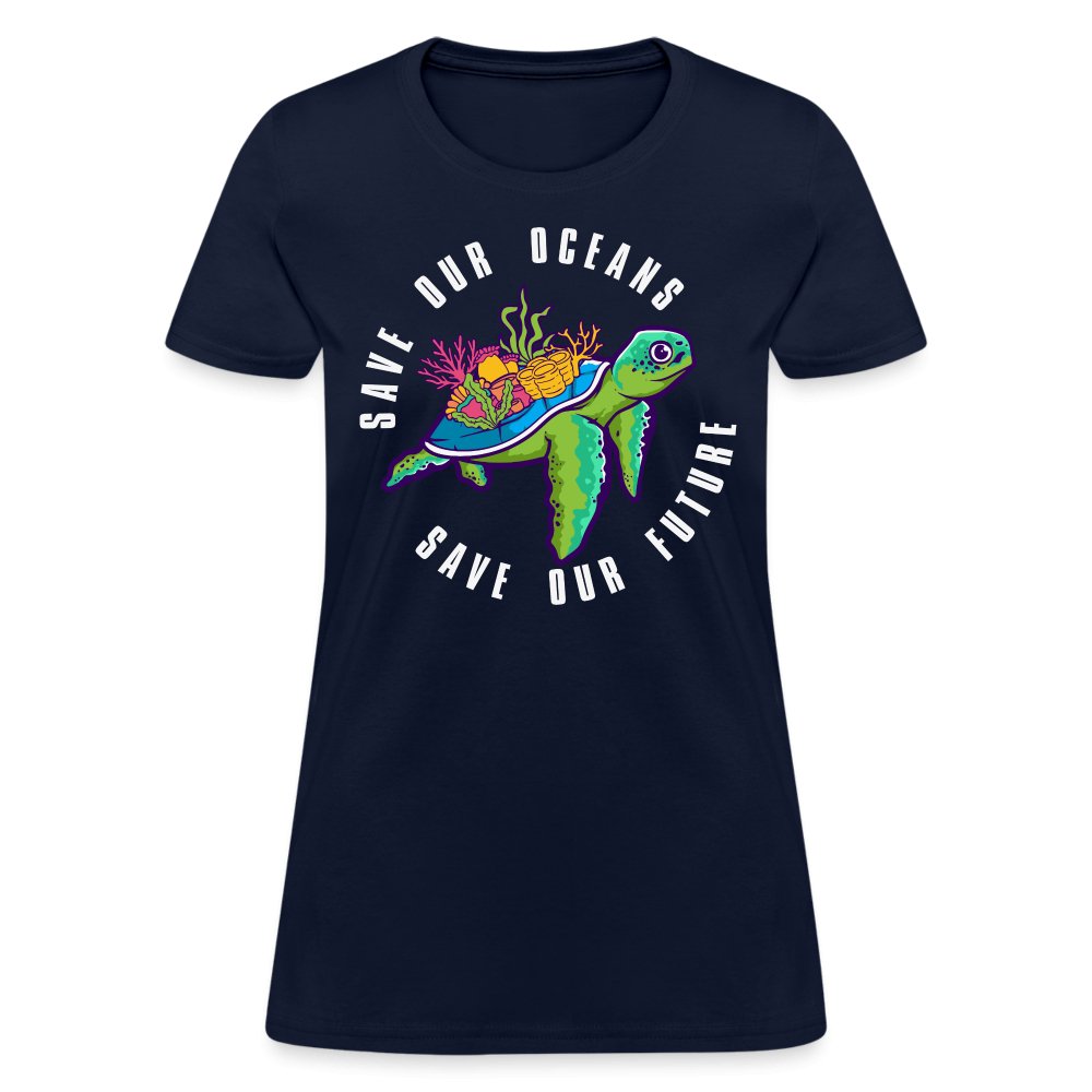 Save Our Oceans Women's T-Shirt - navy