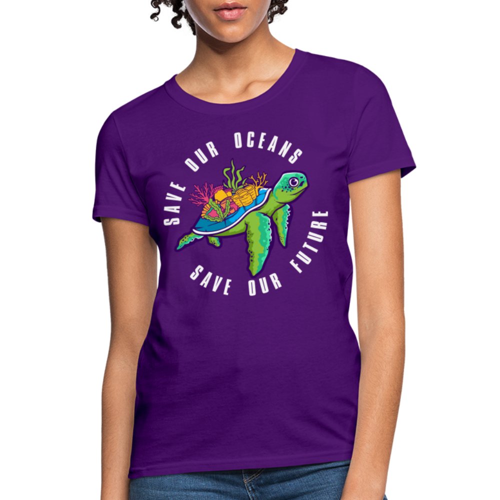 Save Our Oceans Women's T-Shirt - purple