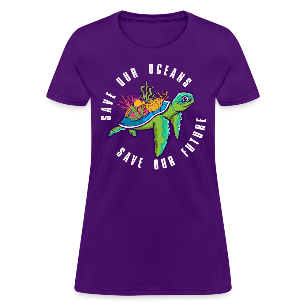 Save Our Oceans Women's T-Shirt - purple