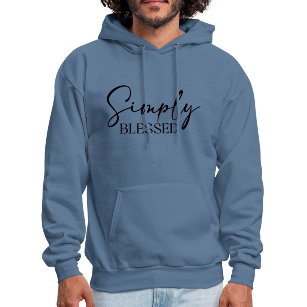 Simply Blessed Hoodie - denim blue