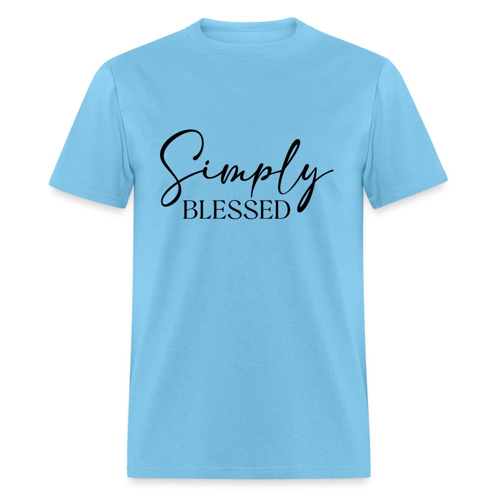 Simply Blessed T-Shirt - aquatic blue