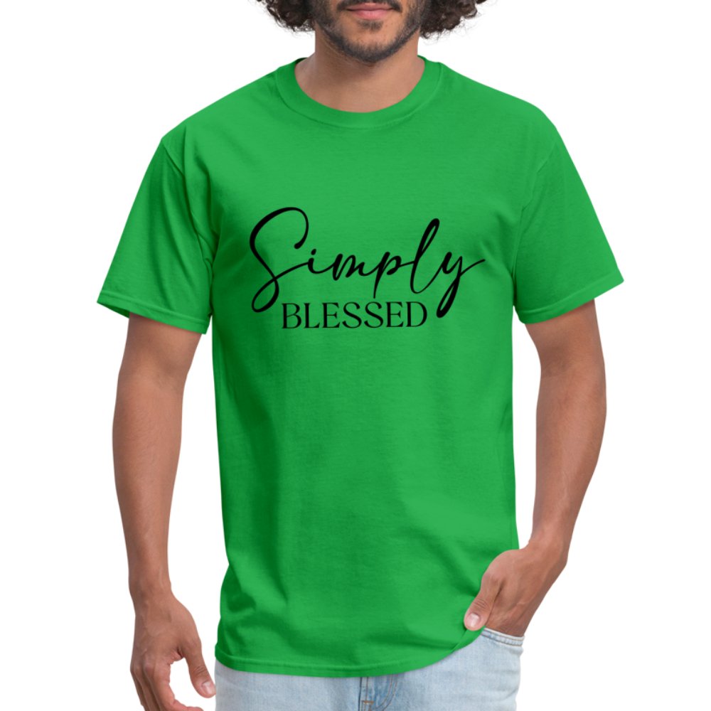 Simply Blessed T-Shirt - bright green