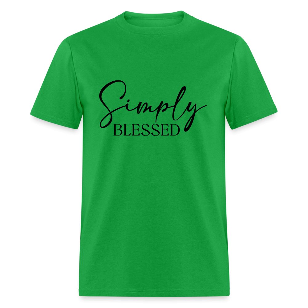 Simply Blessed T-Shirt - bright green