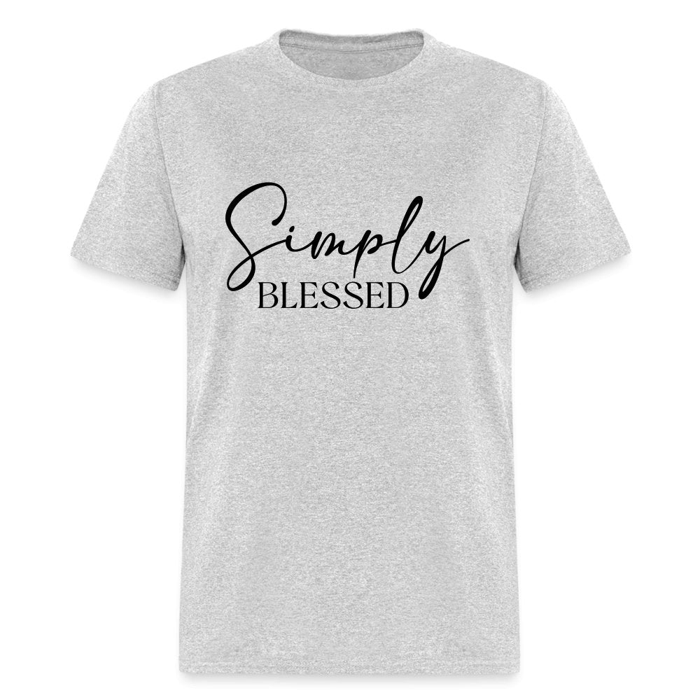 Simply Blessed T-Shirt - heather gray