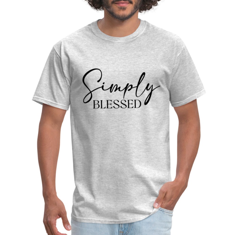 Simply Blessed T-Shirt - heather gray