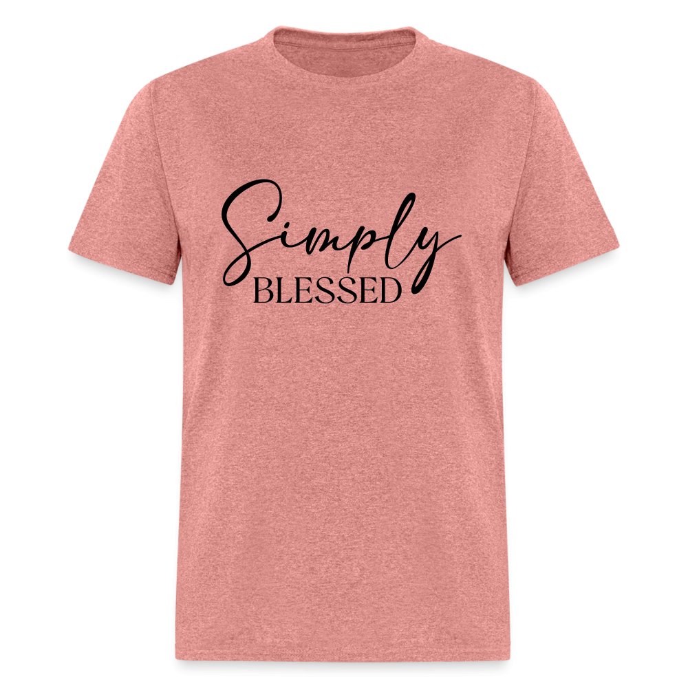 Simply Blessed T-Shirt - heather mauve