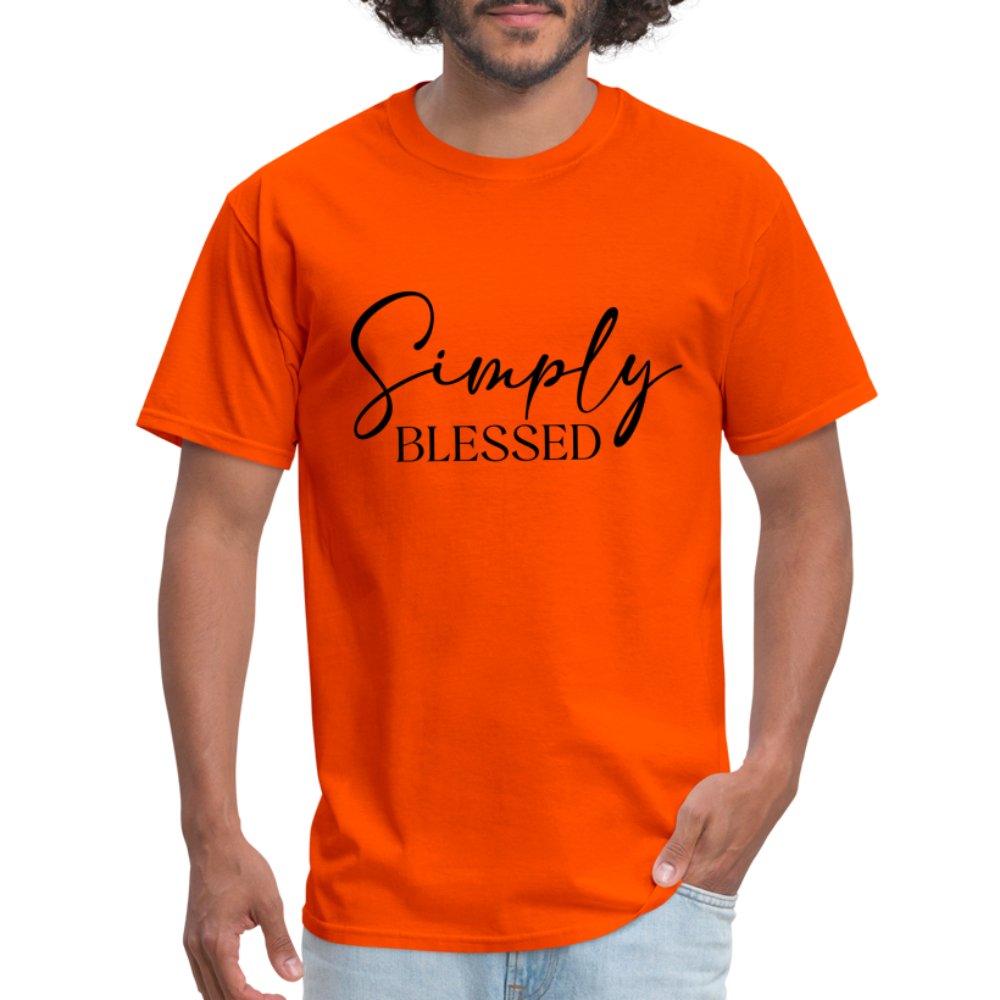 Simply Blessed T-Shirt - orange