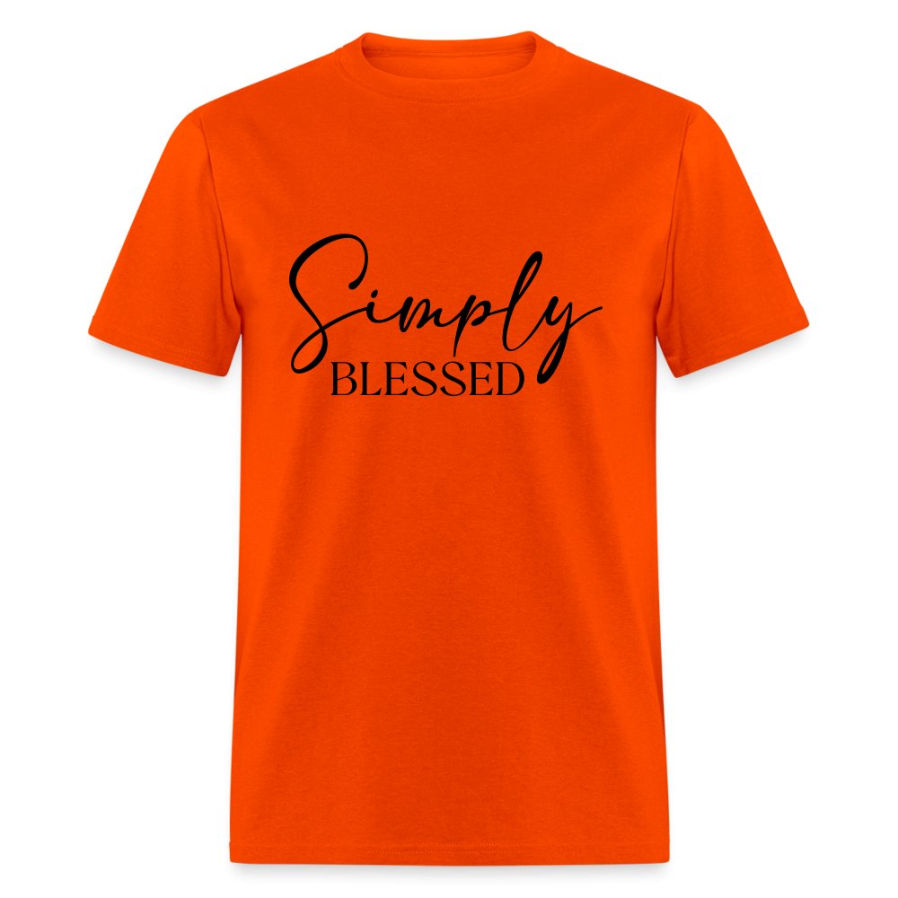 Simply Blessed T-Shirt - orange