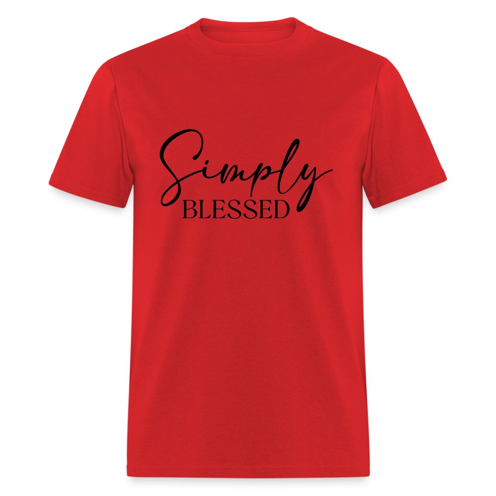 Simply Blessed T-Shirt - red