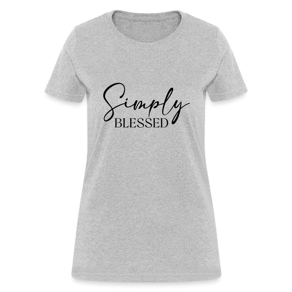 Simply Blessed Women's T-Shirt - heather gray