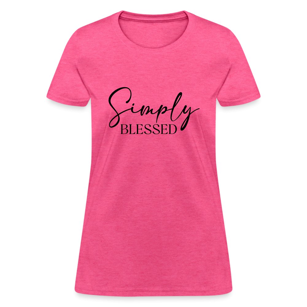 Simply Blessed Women's T-Shirt - heather pink