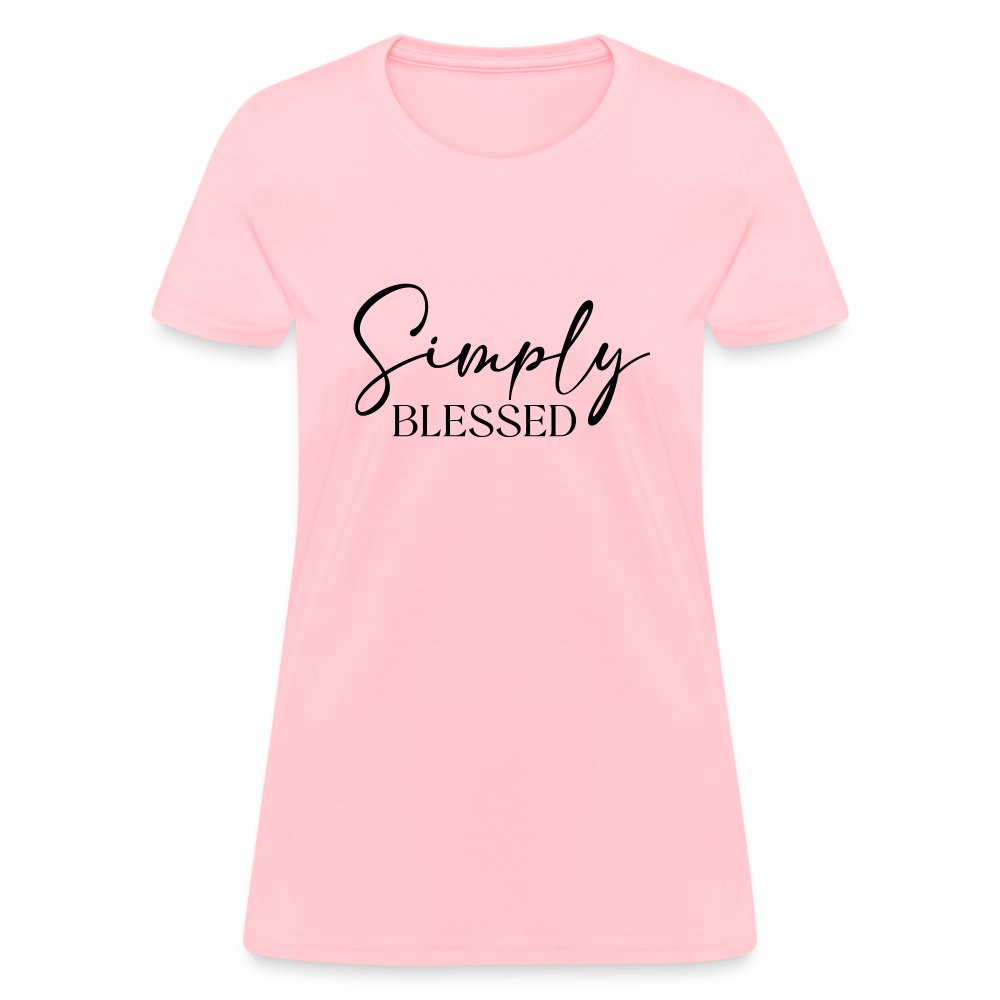 Simply Blessed Women's T-Shirt - pink